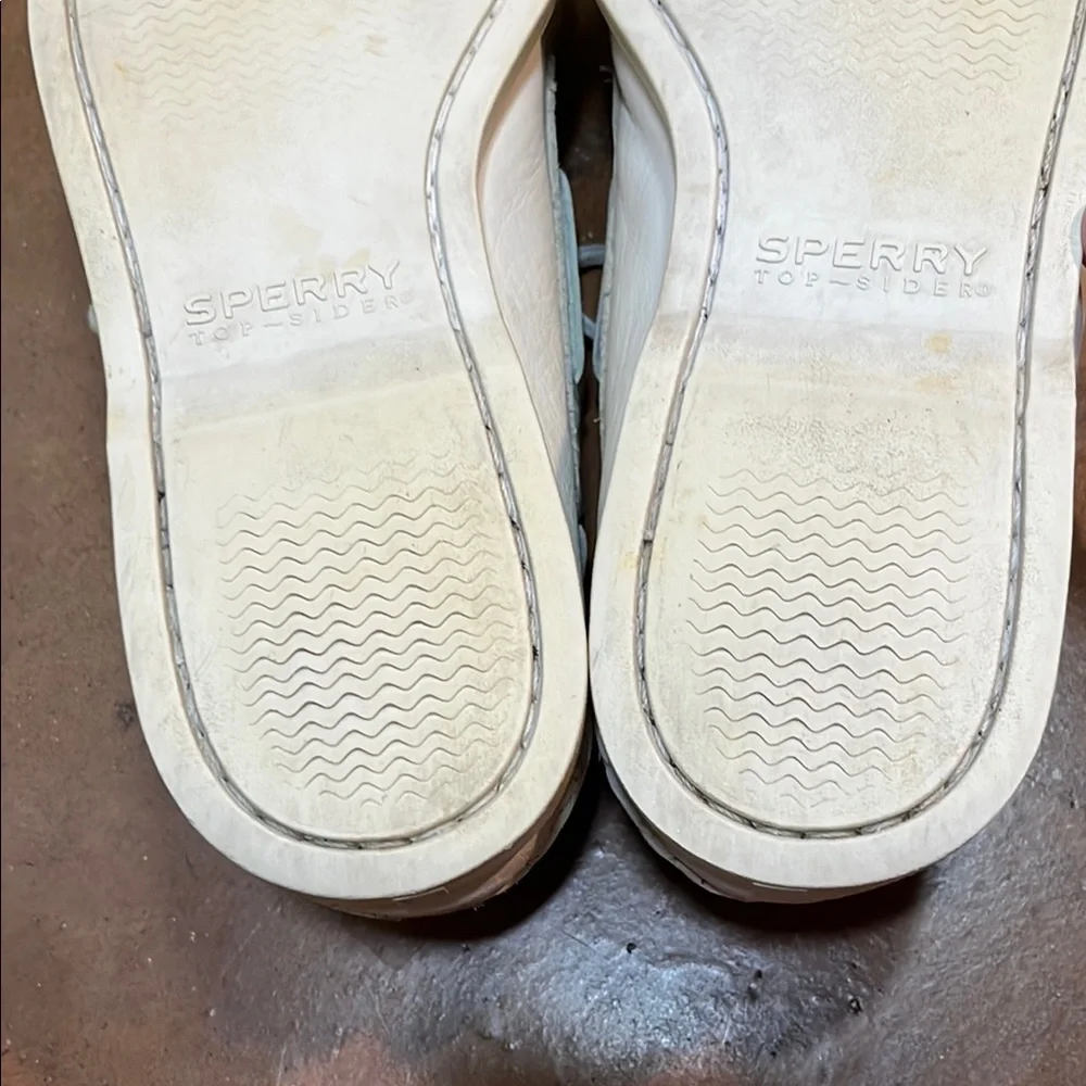 Nearly New Sperry Top-Sider Original White Boat Shoes Men’s 9 M